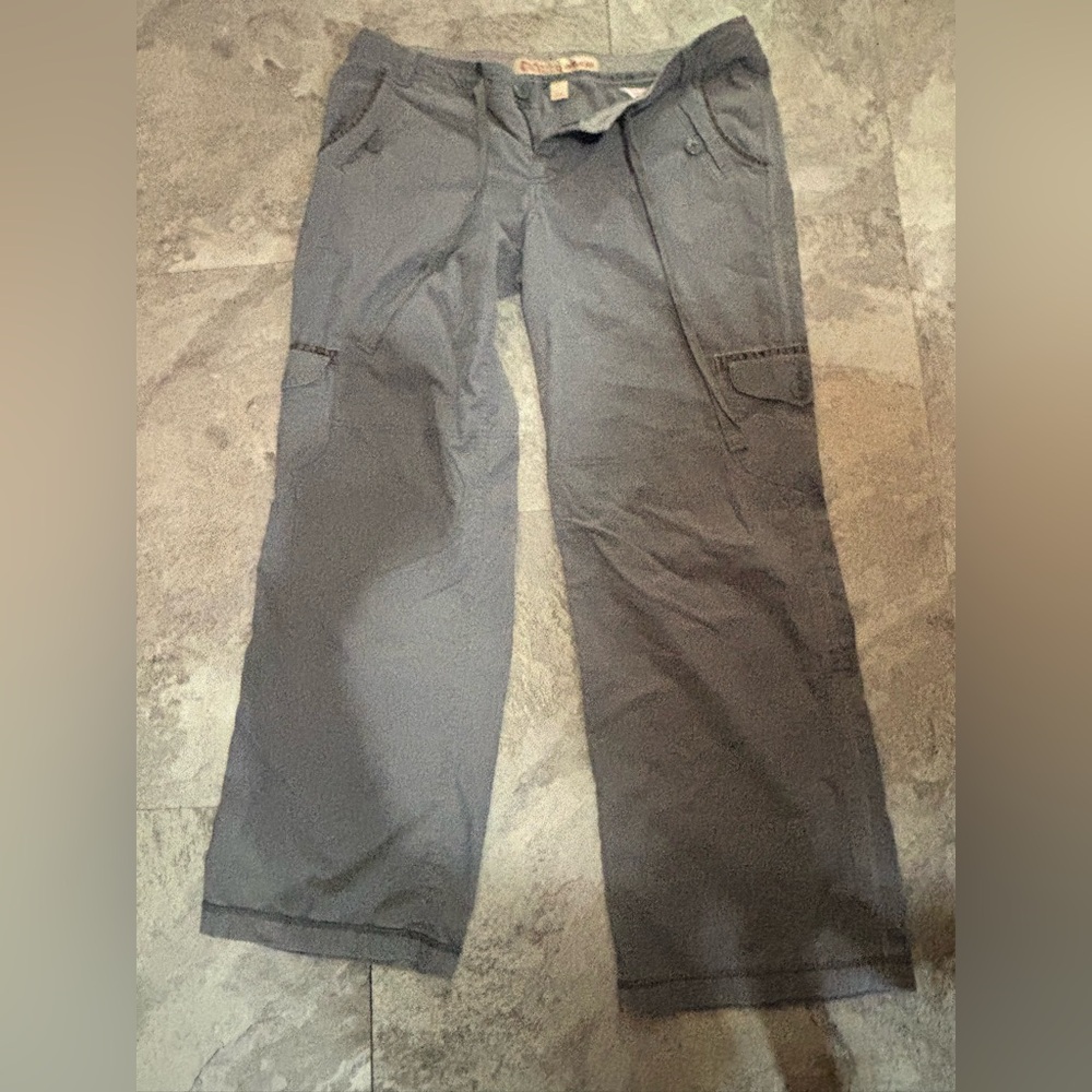 Womens Gray Cargo Pants